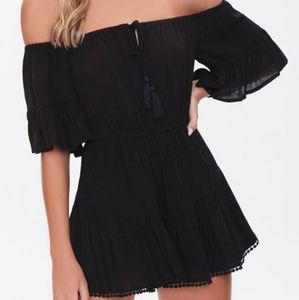 Forever 21 off-the-shoulder romper NEW w/ tags